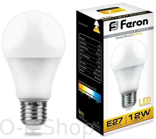Лампочка светодиодная Feron LB-93, 25489, 12W, E27