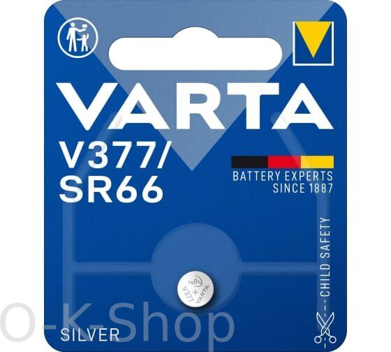 Батарейка Varta 377 (SR626SW) BL1 Silver Oxide 1.55V